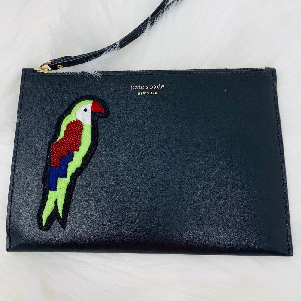 Kate spade small wristlet beaded flock party New